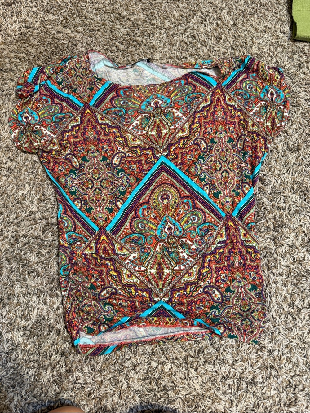 Women's y2k body central colorful blouse. Size medium
